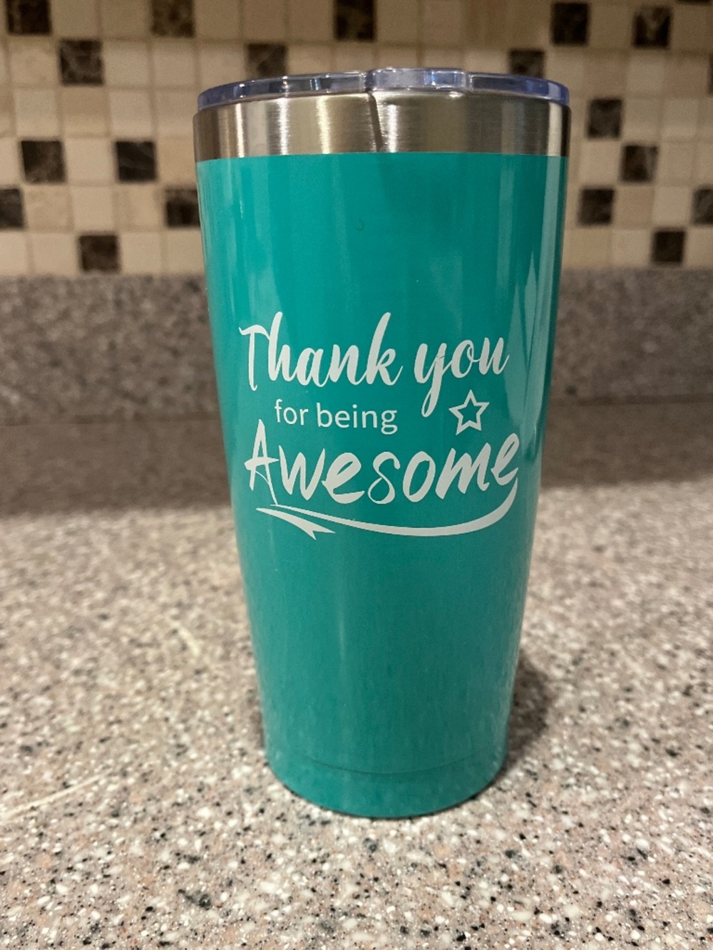 NEW Teal “Thank You for Being Awesome” Tumbler
